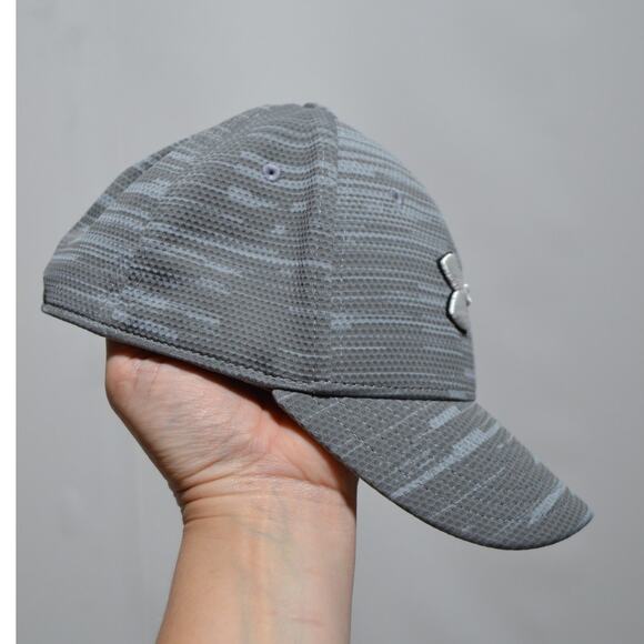 Under Armour Youth Blistering 3.0 Fitted Hat Gray Size XS/S - Picture 2 of 10